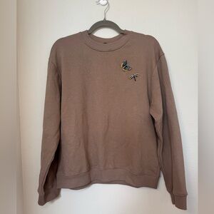 Zara Crewneck with Butterfly and Dragonfly embellishments